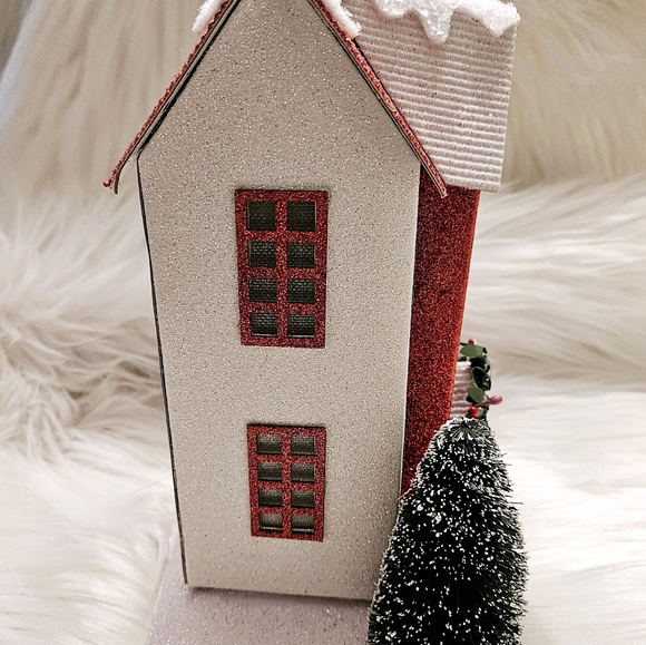 Vintage Large Christmas Putz Cardboard House - Picture 4 of 12